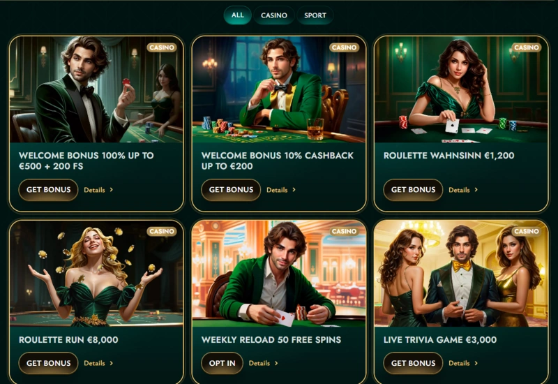 cashed promotions page